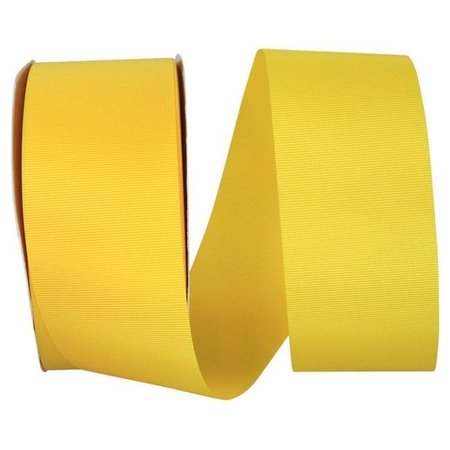 RELIANT RIBBON Reliant Ribbon 4600-079-16K 20.25 in. 50 Yards Grosgrain Allure Ribbon; Yellow 4600-079-16K